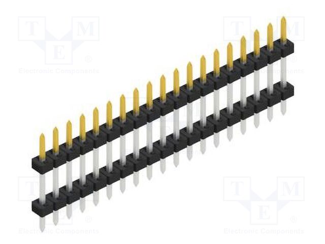 Connector: pin strips; pin header; male; PIN: 19; 2mm; THT; 1x19