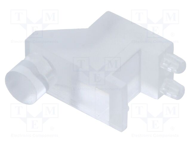 Fiber for LED; Ø3mm; Front: flat; angular,with PCB mounting