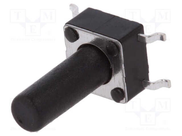 Microswitch TACT; SPST-NO; Pos: 2; 0.05A/12VDC; SMT; none; 1.6N