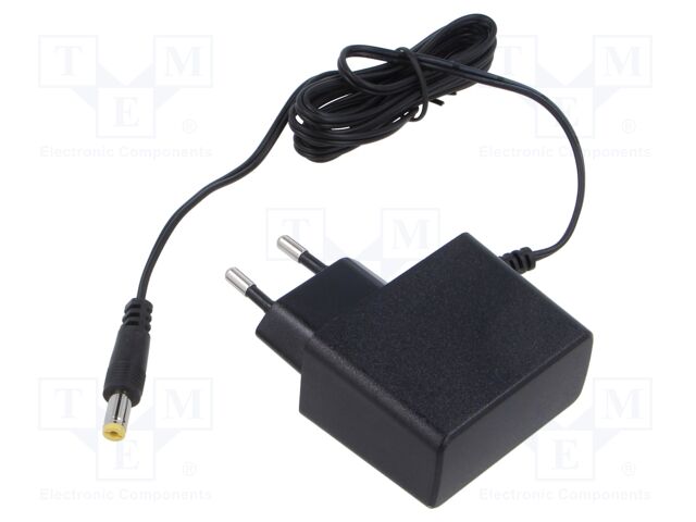 Power supply: switching; mains,plug-in; 9VDC; 1A; 9W; Out: 5,5/2,1
