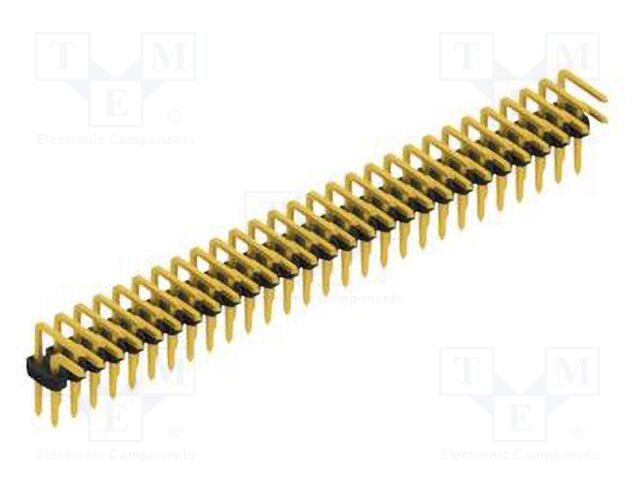 Connector: pin strips; pin header; male; PIN: 56; 2mm; THT; 2x28
