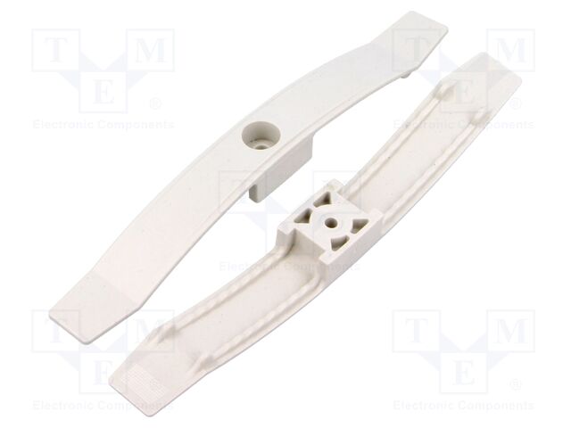 Screw mounted clamp; polyamide 6.6; natural; W: 20mm; L: 168mm