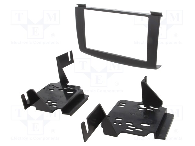 Radio mounting frame; Nissan; 2 DIN; black