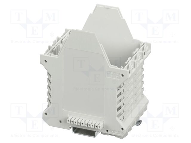 Enclosure base; with FE contact,with terminals; grey; UL94V-0