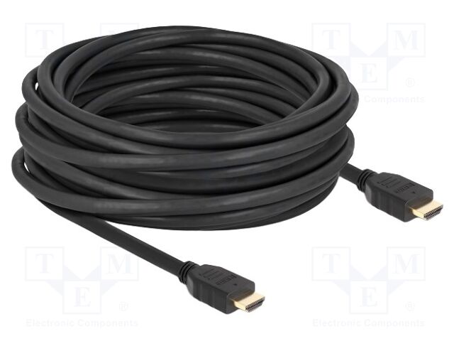 Cable; HDMI plug,both sides; HDMI 2.1; Len: 10m; black; 26AWG