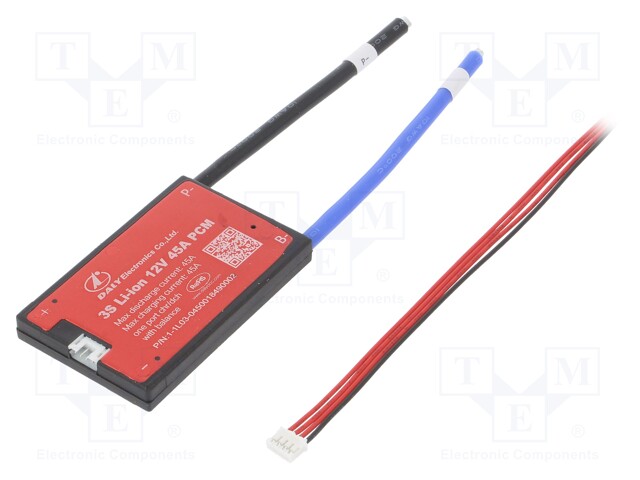 PCB protection; Li-Ion; 75x48x9mm; 45A; 11.1VDC