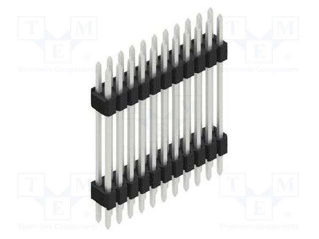 Connector: pin strips; pin header; male; PIN: 22; 1.27mm; THT; 2x11