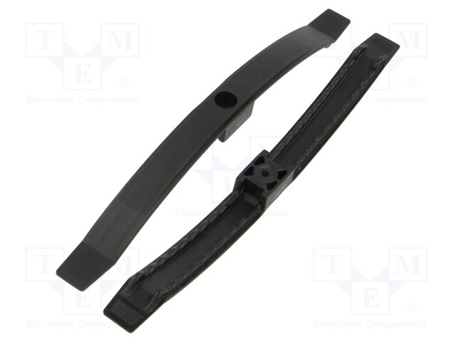Screw mounted clamp; polyamide 6.6; black; W: 20mm; L: 242mm