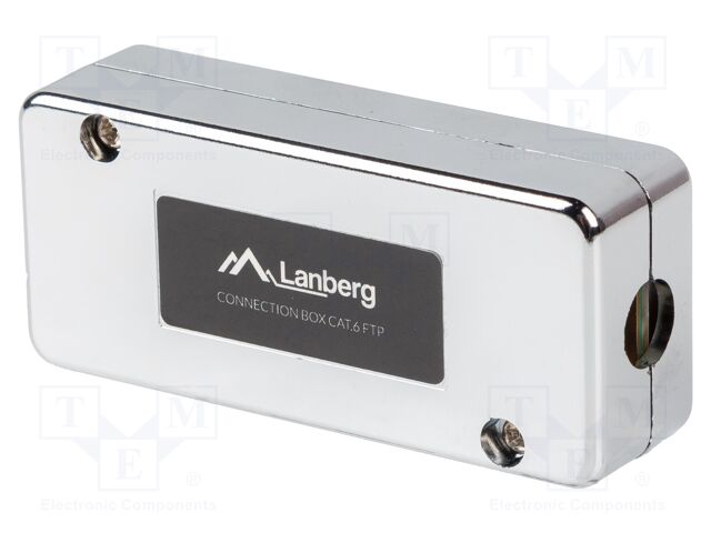 RJ45 module; silver; Cat: 6; IDC,both sides; Enclos.mat: ABS