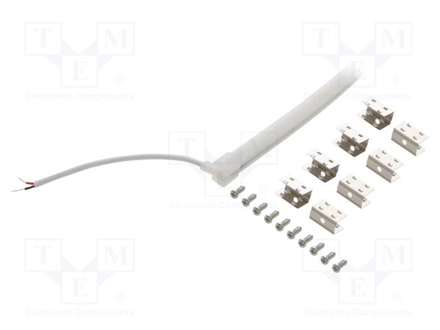NEON LED tape; white cold; 24V; LED/m: 120; 8mm; IP65; 6W/m