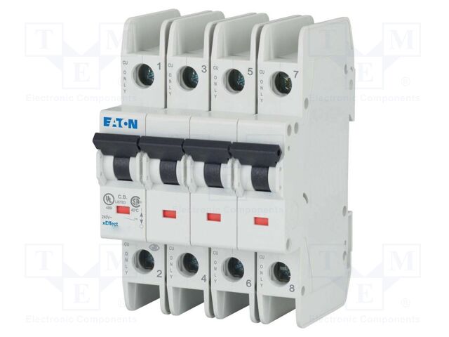 Circuit breaker; 230/400VAC; Inom: 7A; Poles: 4; Charact: B; 15kA