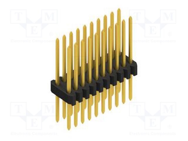 Connector: pin strips; pin header; male; PIN: 20; 1.27mm; THT; 2x10