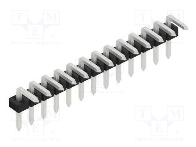 Connector: pin strips; pin header; male; PIN: 13; 2mm; THT; 1x13