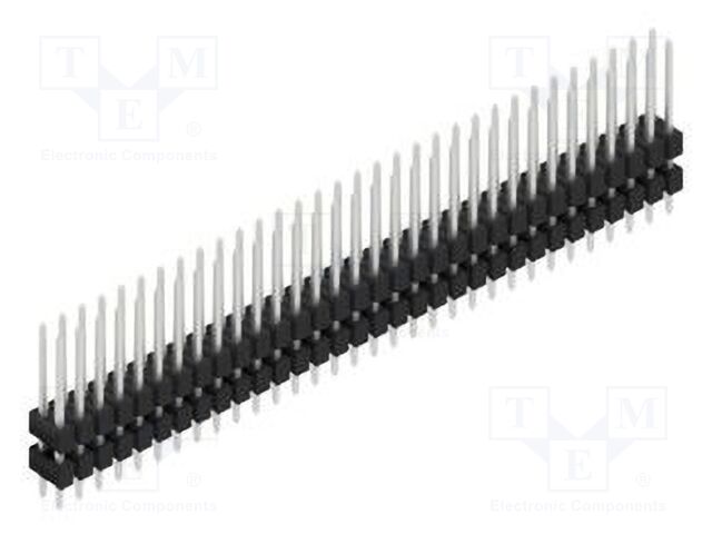 Connector: pin strips; pin header; male; PIN: 64; 2.54mm; THT; 2x32