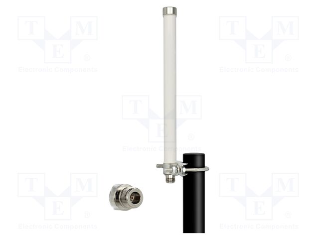 Antenna; WiFi,external; white; N; screw-in; female; 100W; 50Ω; 8dBi