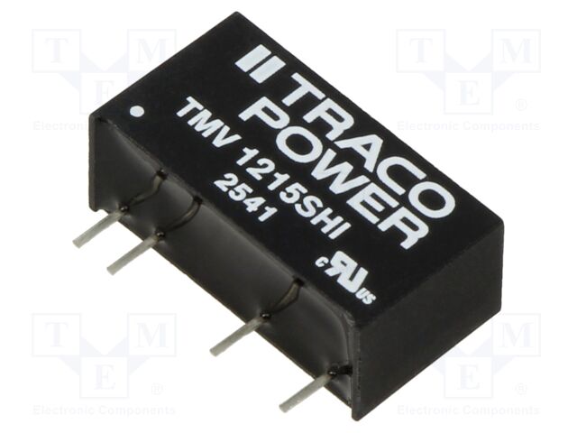 Converter: DC/DC; 1W; Uin: 10.8÷13.2V; Uout: 15VDC; Iout: 66mA; SIP7