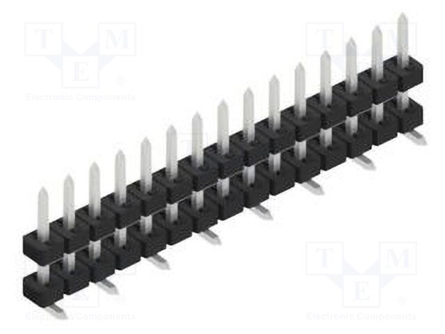 Connector: pin strips; pin header; male; PIN: 15; 2mm; SMT; 1x15