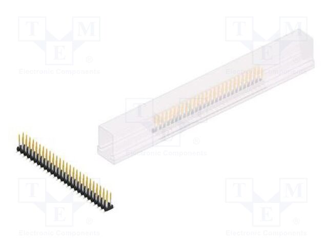 Connector: pin strips; pin header; male; PIN: 54; 2mm; SMT; 2x27