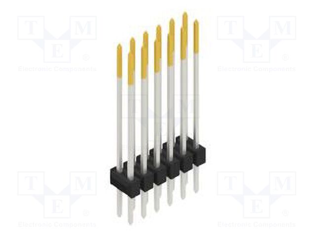 Connector: pin strips; pin header; male; PIN: 12; 2.54mm; THT; 2x6