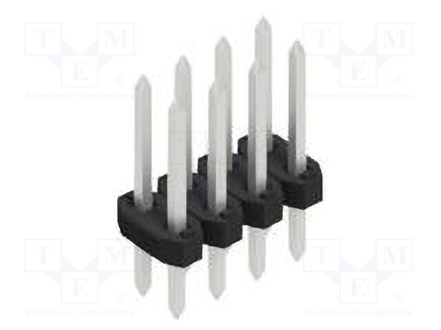 Connector: pin strips; pin header; male; PIN: 8; 2mm; THT; 2x4; 100V