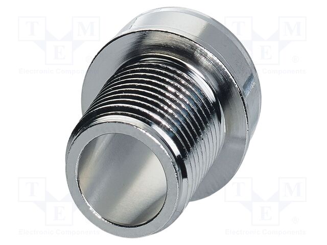 Enclosure for connectors: M12; nickel plated