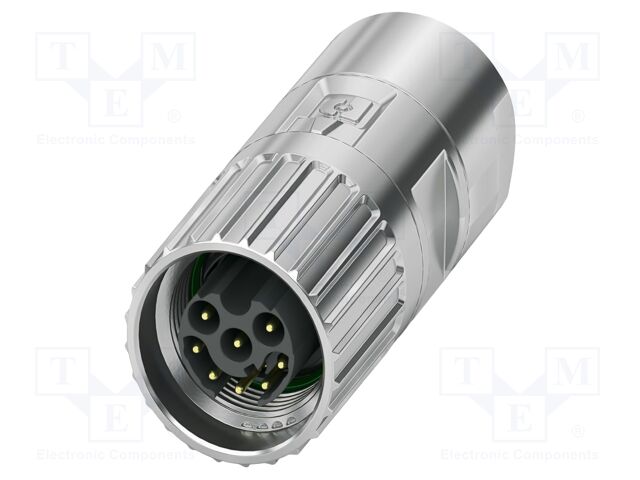 Connector: M17; plug; M17 PRO; PIN: 8; 60V; 8A; IP67; crimped