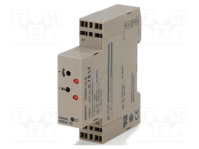 Timer; 0,1s÷120h; SPDT; 250VAC/5A; Usup: 24÷230VAC; 24÷48VDC