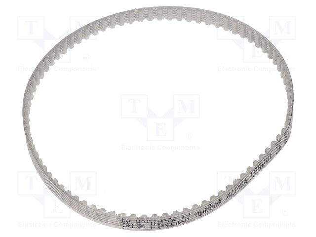 Timing belt; T2.5; W: 4mm; H: 1.3mm; Lw: 210mm; Tooth height: 0.7mm