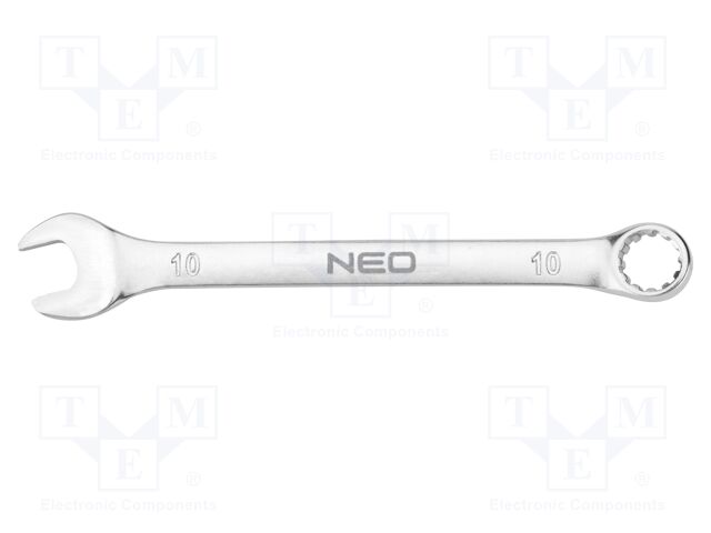 Wrench; combination spanner; 10mm; Chrom-vanadium steel; L: 140mm