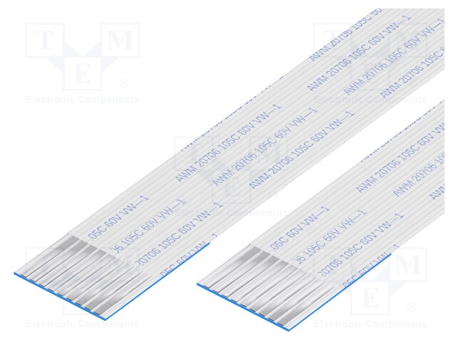 FFC cable; Cores: 9; Cable ph: 1mm; contacts on the same side