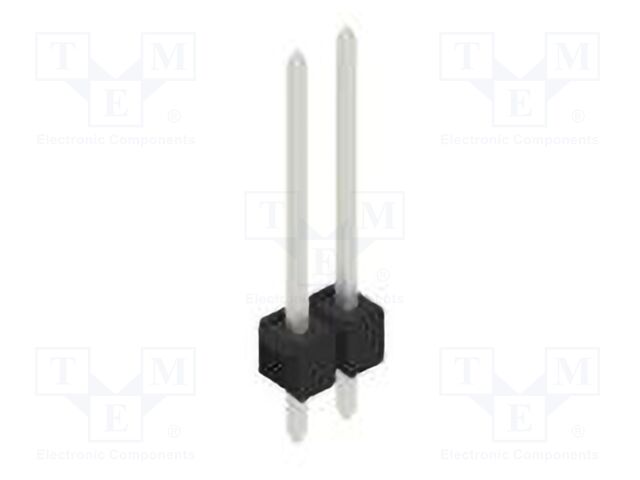 Connector: pin strips; pin header; male; PIN: 2; 2.54mm; THT; 1x2