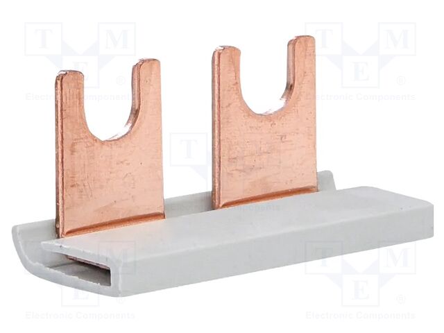 Modular busbar; 16mm2; Poles: 1; Urated: 500V; 100A; fork; 37mm