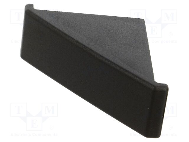 Stopper; for angle bracket; 28mm; PA; black