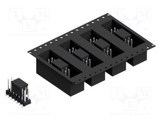 Connector: pin strips; pin header; male; PIN: 14; 2.54mm; SMT; 2x7