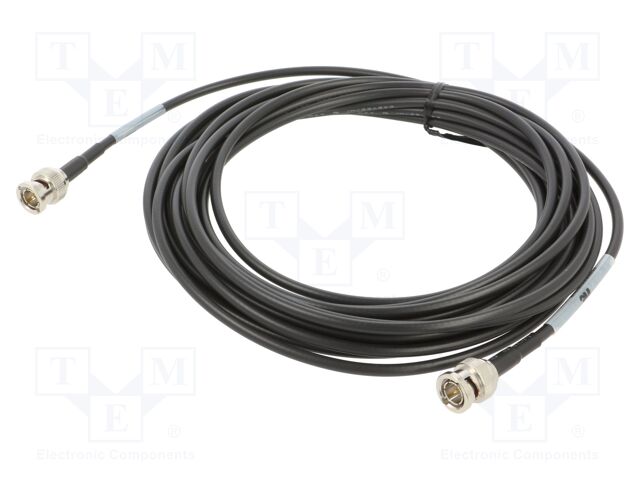 Cable; 7m; BNC male,both sides; shielded; black; straight; 0÷40°C