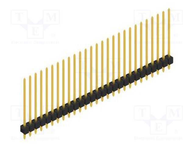 Connector: pin strips; pin header; male; PIN: 27; 2.54mm; THT; 1x27