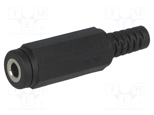 Plug; Jack 3,5mm; female; mono; with strain relief; ways: 2