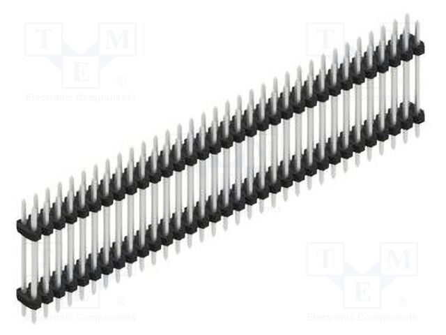 Connector: pin strips; pin header; male; PIN: 66; 2mm; THT; 2x33