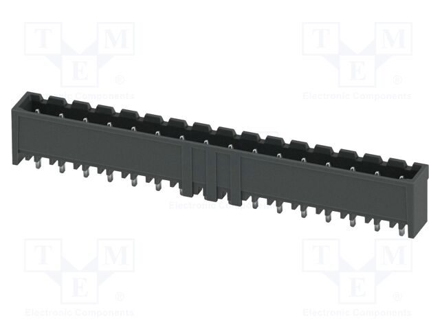 PCB headers, nominal cross section: 2.5 mm2, color: black, n
