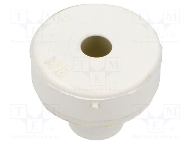 Grommet; EPDM; light grey; Panel thick: 1÷4mm; Øcable: 5÷9mm