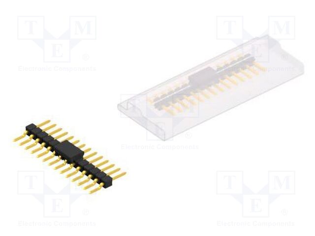 Connector: pin strips; pin header; male; PIN: 14; 2.54mm; SMT; 1x14