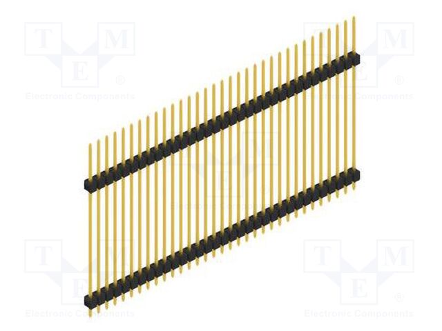 Connector: pin strips; pin header; male; PIN: 33; 2.54mm; THT; 1x33