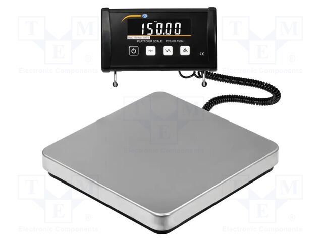 Meter: scale; LCD; Scale max.load: 150kg; Readout graduation: 50g