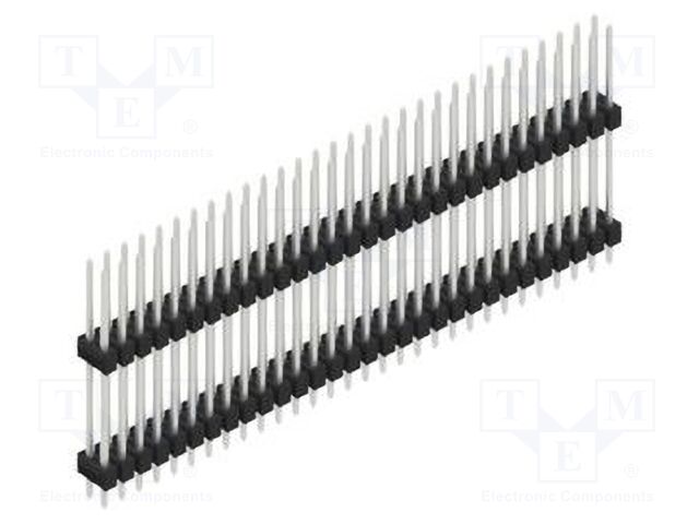 Connector: pin strips; pin header; male; PIN: 60; 2.54mm; THT; 2x30