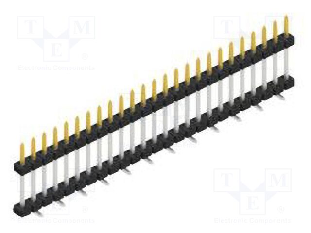 Connector: pin strips; pin header; male; PIN: 25; 2mm; SMT; 1x25
