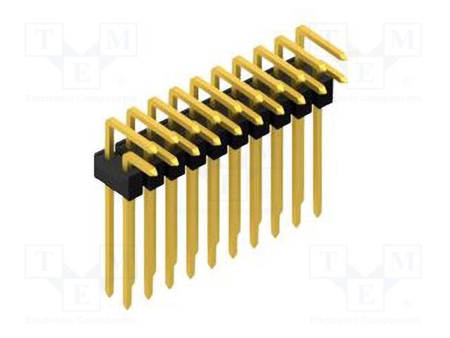 Connector: pin strips; pin header; male; PIN: 20; 2.54mm; THT; 2x10