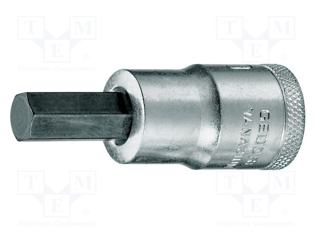 Socket; hex key,socket spanner; 9mm; 1/2"; Chrom-vanadium steel