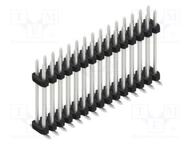 Connector: pin strips; pin header; male; PIN: 30; 2mm; SMT; 2x15