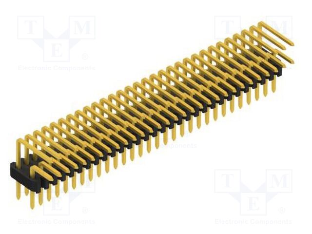 Connector: pin strips; pin header; male; PIN: 60; 1.27mm; THT; 2x30
