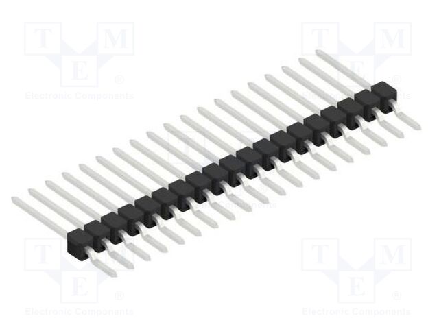 Connector: pin strips; pin header; male; PIN: 19; 2.54mm; SMT; 1x19